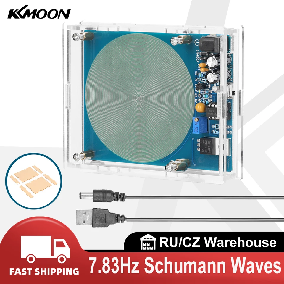 Fyearfly Generatore di Onde Schumann, Generatore di Risonanza Schumann A 7,8 Hz Generatore di Impulsi D'Onda A Frequenza Ultra Bassa, per Il Miglioramento della qualità del Sonno