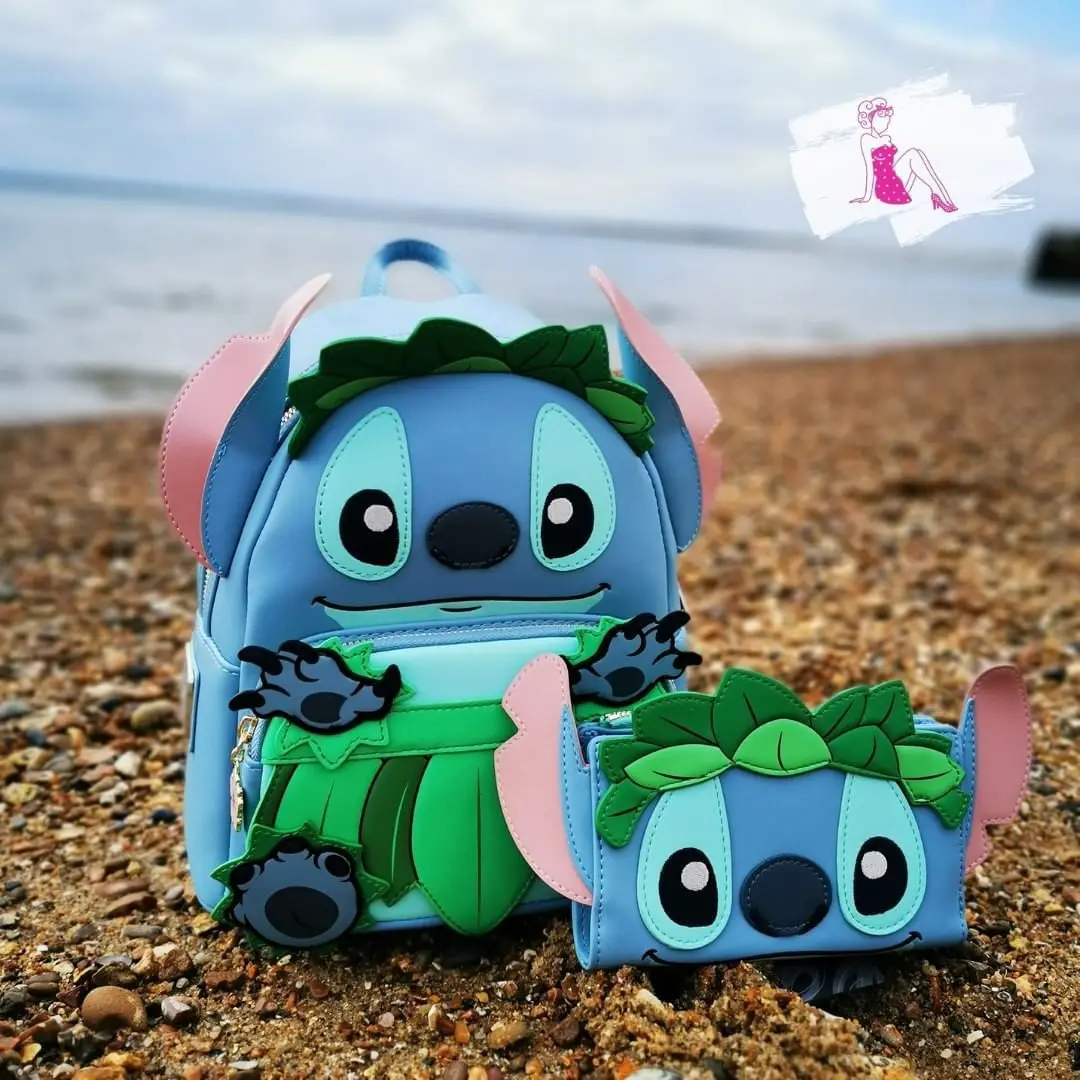 

Disney Lilo & Stitch Backpack Anime Backpacks Kawaii Girls Bags Shoolbags Leather Bag Wallet Mochila Cute Costume Prop