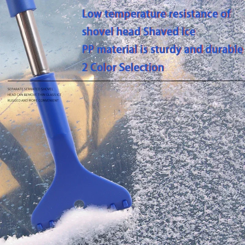 Snow Brush and Detachable Ice Scraper for Car Scratch-Free Bristle Head Tough Ice Scraper Vehicles Truck For Car Cleaning Snow