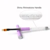 1Pcs Nail Brush Nail Art Gradient Painting Brush With Rhinestone Handle For Nail Design, For Gel Nails 3