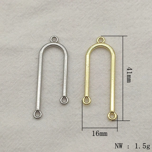 14K Gold Plated Jewelery Connectors Earrings Parts Handmade DIY Earring  Making Supplies Jewelry Crafts Materials Accessories