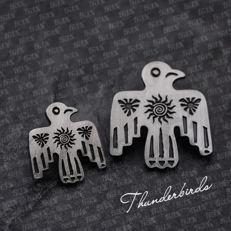 American High Quality Sun God Thunder Bird Brooch Ancient Traditional Totem Bronze Badge Classic Clothing Accessories
