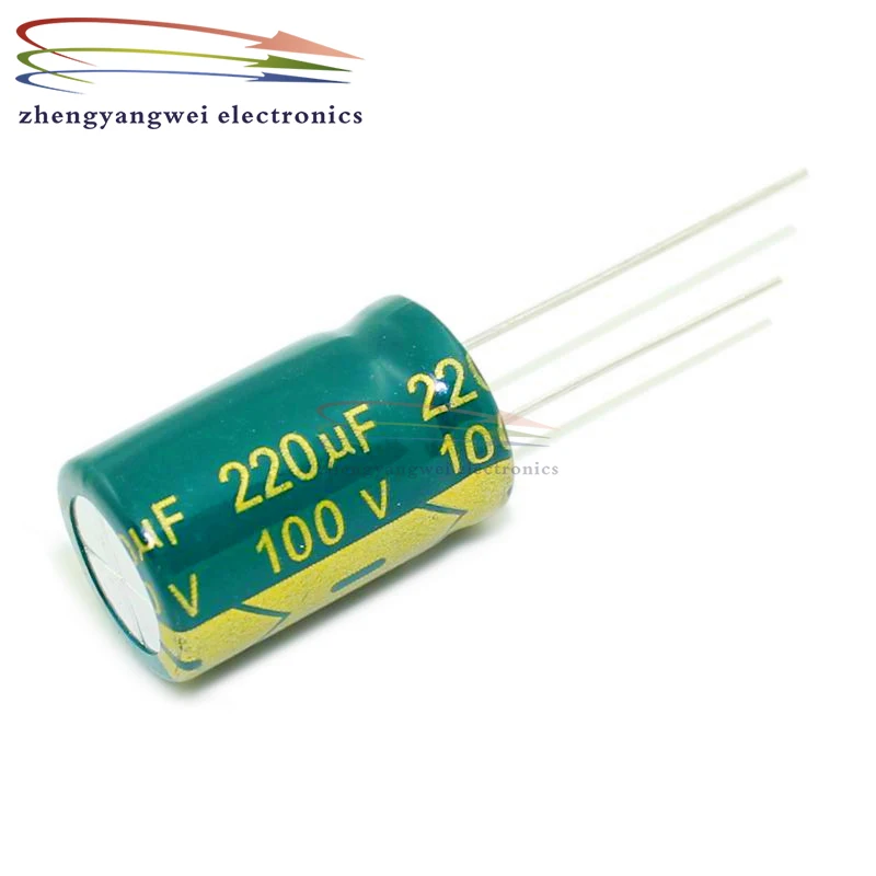 10pcs 13x21mm 100v 220uf 100v 330uf 400v 22uf green High frequency low resistance Electrolytic Capacitor