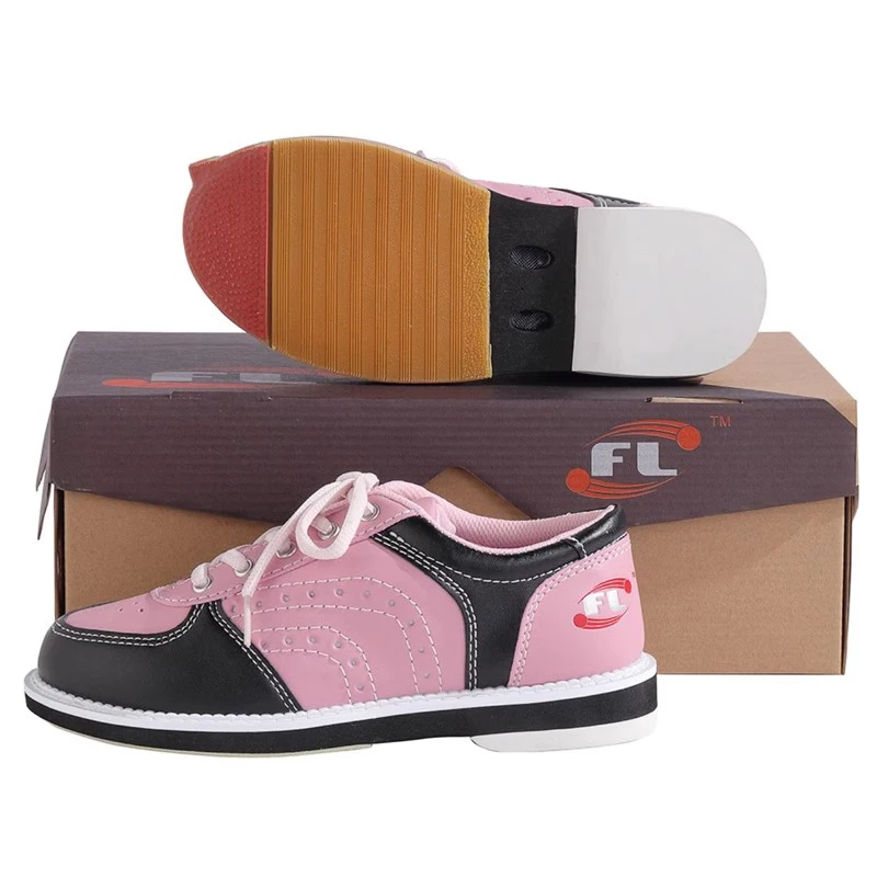 Professional Neutral Bowling Shoes Men's Professional Black Gray Anti-slip Leather Bowling Sneakers Women's