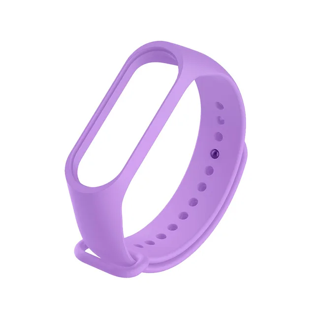 Strap for Xiaomi Mi Band 6 5 4 3 Sport Bracelet watch Silicone wrist strap For xiaomi mi band 3 4 5 bracelet Miband 4 3 5 Strap Lavender