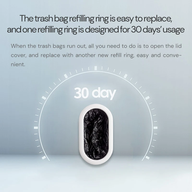 Townew T3 Smart Trash Can Replacement bin Refill Ring Cartridge Waste Bag Liners trash bags,disposable trash bags,garbage bags