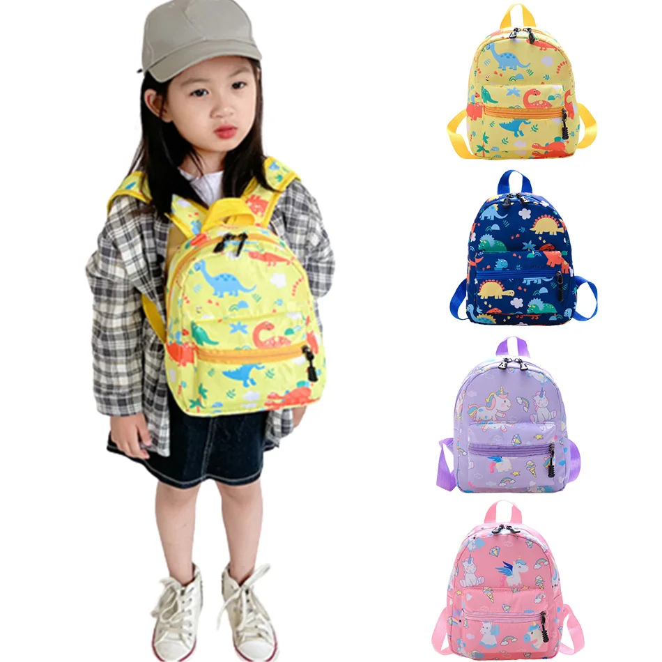 

Children's Backpack Adjustable Kindergarten Backpack Cute Unicorn Girl Backpack Cartoon Dinosaur Boy Nylon Breathable Backpack