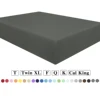 Ntbay Microfiber Breathable Fitted Sheet with Deep Pocket, Ultra Soft and Cozy Fitted Bed Sheet 1