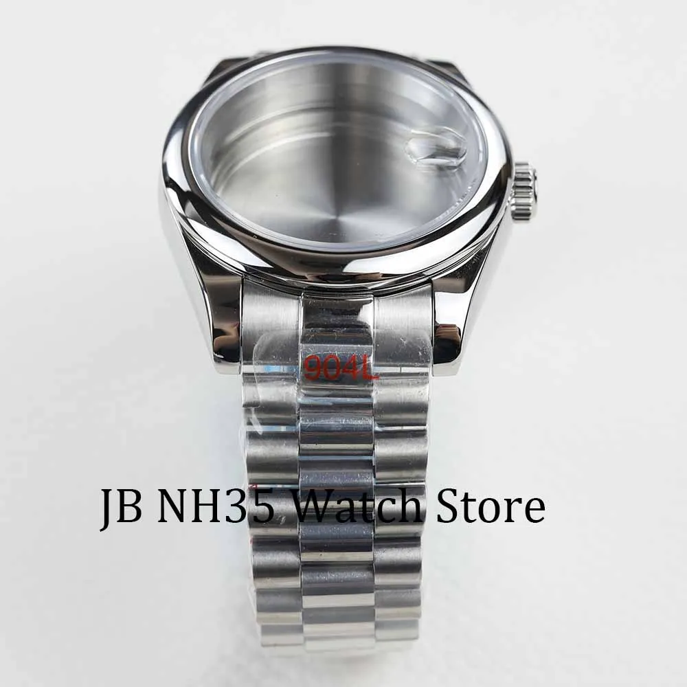 Cassa In Acciaio Inossidabile Lucido Da 39 Mm, Vetro Zaffiro Compatibile Con Nh35nh35a Nh36~p150382751 - Foto 8