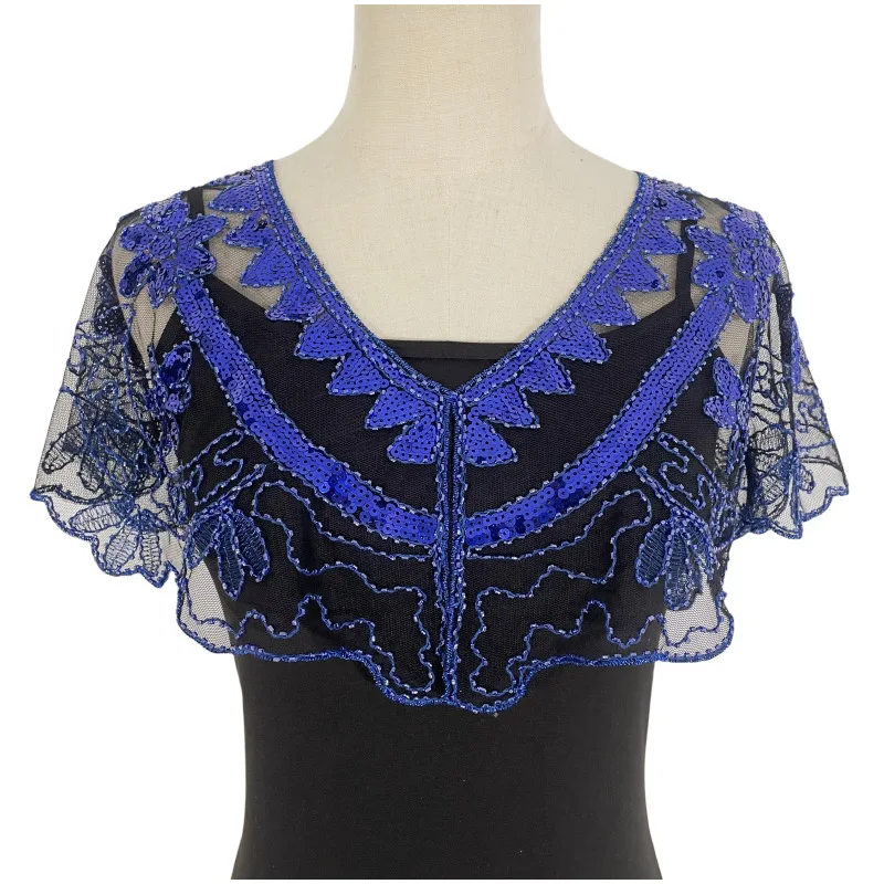 

Блестящая шаль, винтажная короткая накидка, короткий кардиган для выпускного, ретро, сетчатая верхняя одежда, вечерние платья, декоративные аксессуары