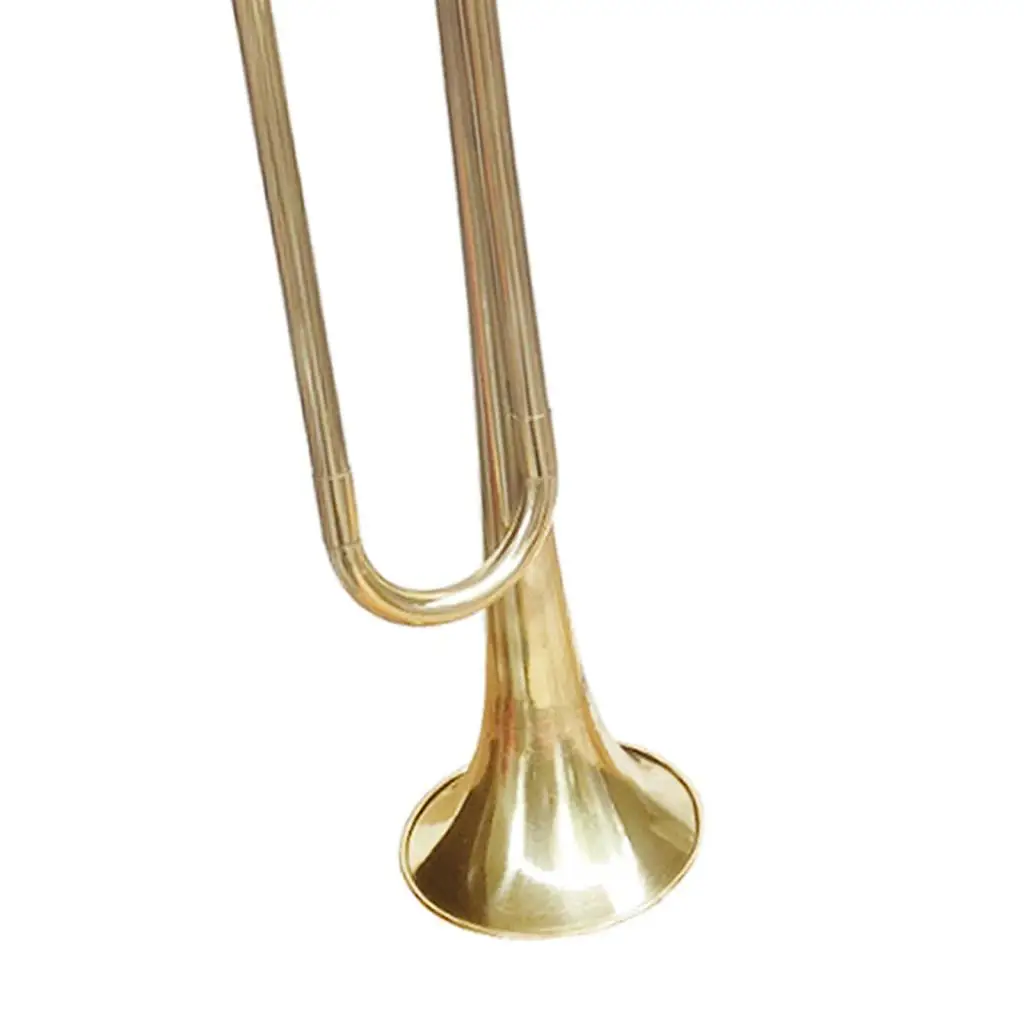 Antique Style BB Bugle Portable Musical Instrument Brass Blowing Cavalry for Beginners