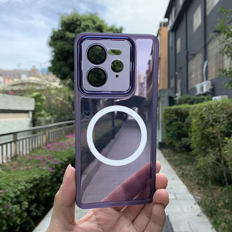 Transparent Magnetic TPU Silicone Shockproof Bumper Case