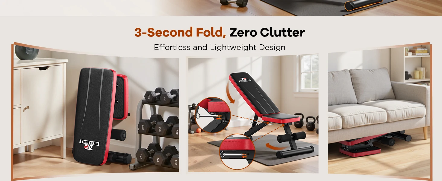 foldable workout bench