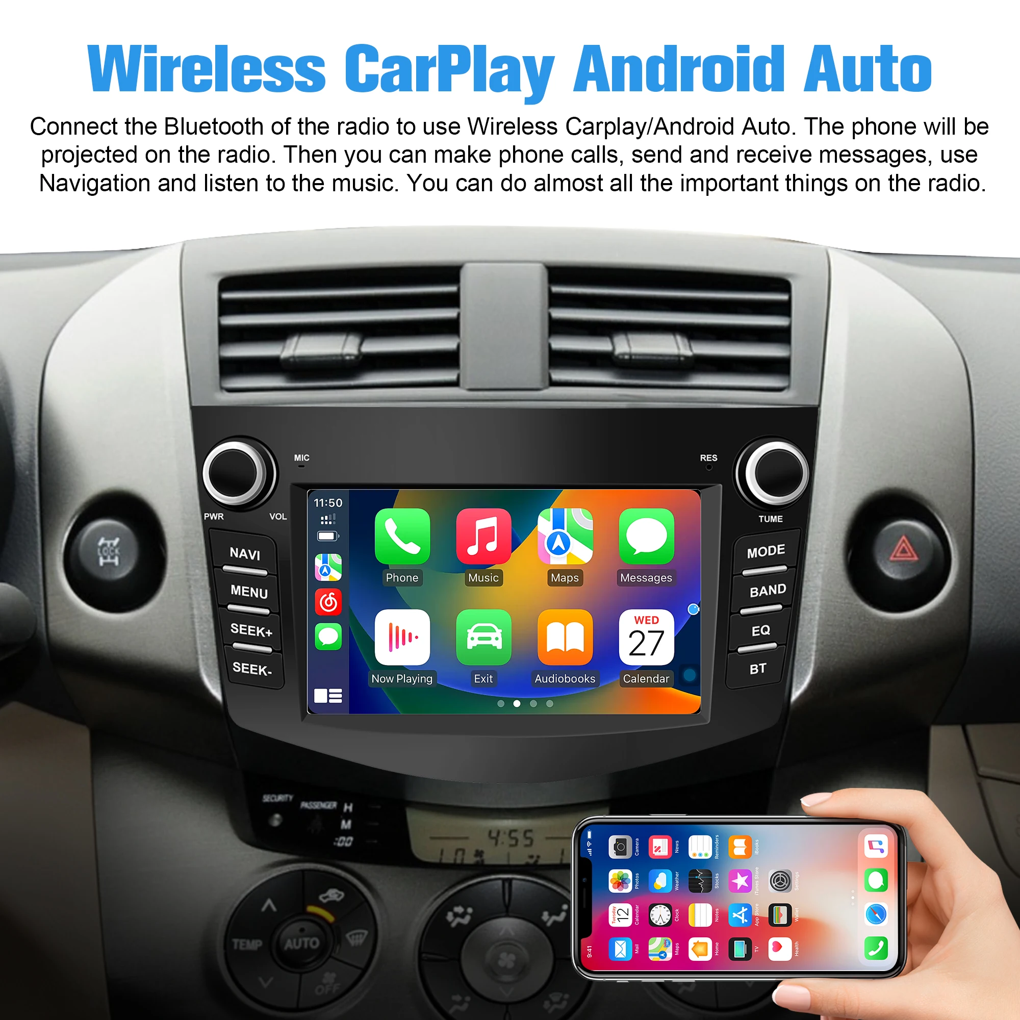 For Toyota RAV4 2006-2012 Android Car Radio DVD Player Touch Screen Car GPS Navi
