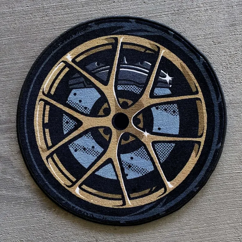 พรมปูพื้นลายรถแข่ง พรมกันลื่น สำหรับตกแต่งห้องนอน ห้องครัว บ้าน ทางเดิน ระเบียง พรมเช็ดเท้าเนื้อนุ่ม 1