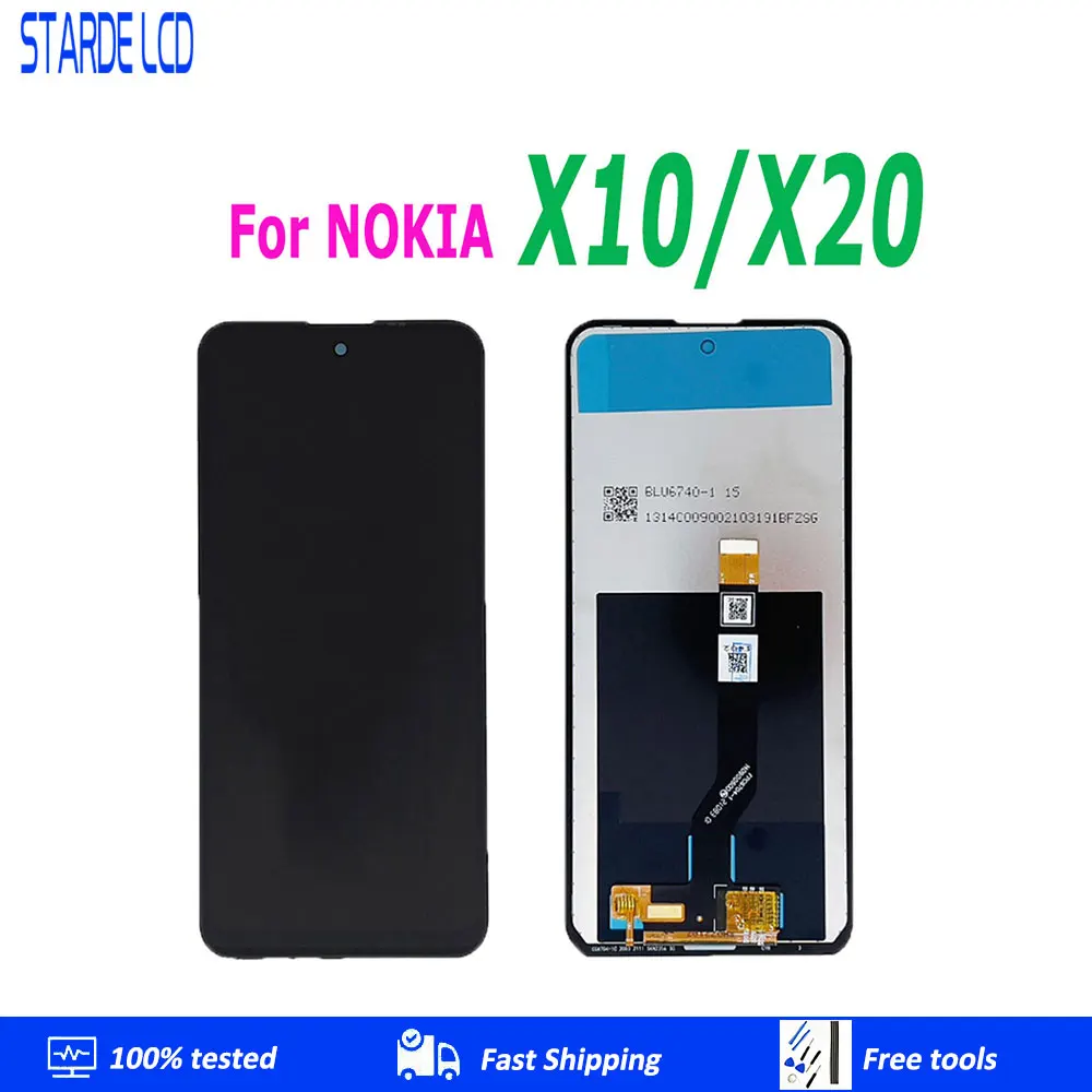

Original LCD For Nokia X10 LCD TA-1350 TA-1332 LCD Display Touch Screen Digitizer Assembly for Nokia X20 LCD TA-1341 TA-1344