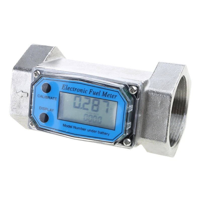 Liquid Flow Meter Flowmeter with LCD Display for Diesel-Fuel Water 1in/2in/2.5in/3in Electronic Turbine-Flowmeter