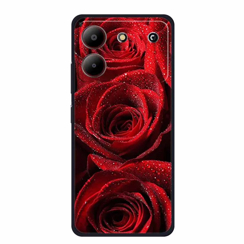 Sleek Black Silicone Soft Back Cover Case