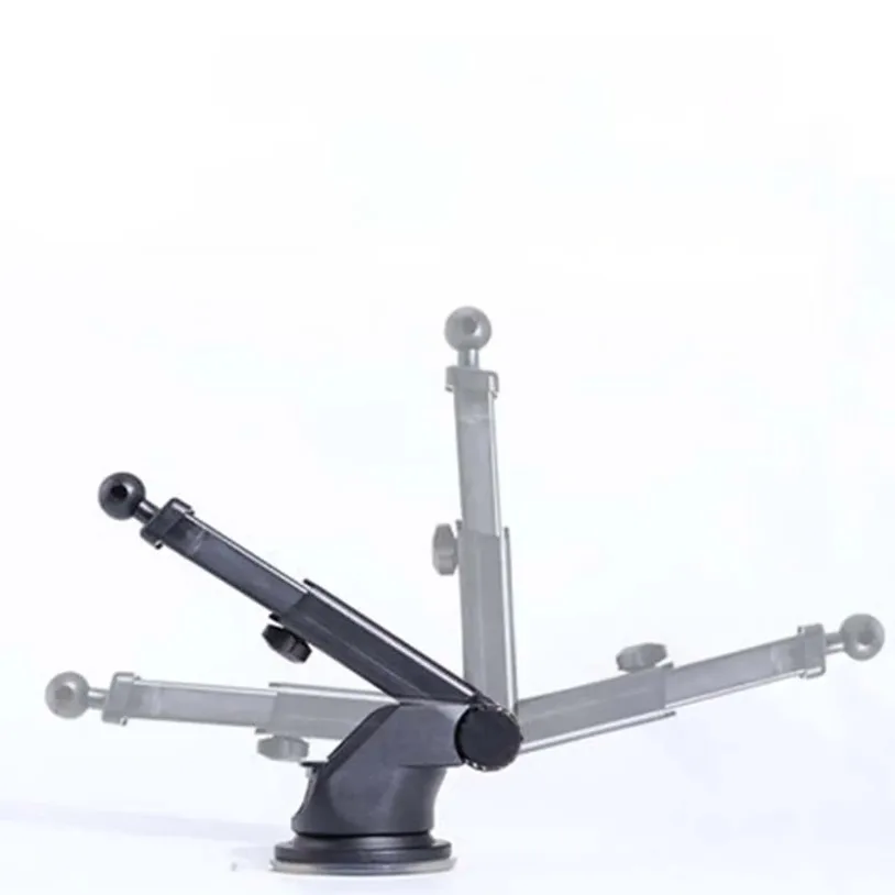 17mm Silicone Car Telescopic Rotating Sucker Bracket Car Holder Accessories Suction Cup Base Bracket Black for Mobile Phone