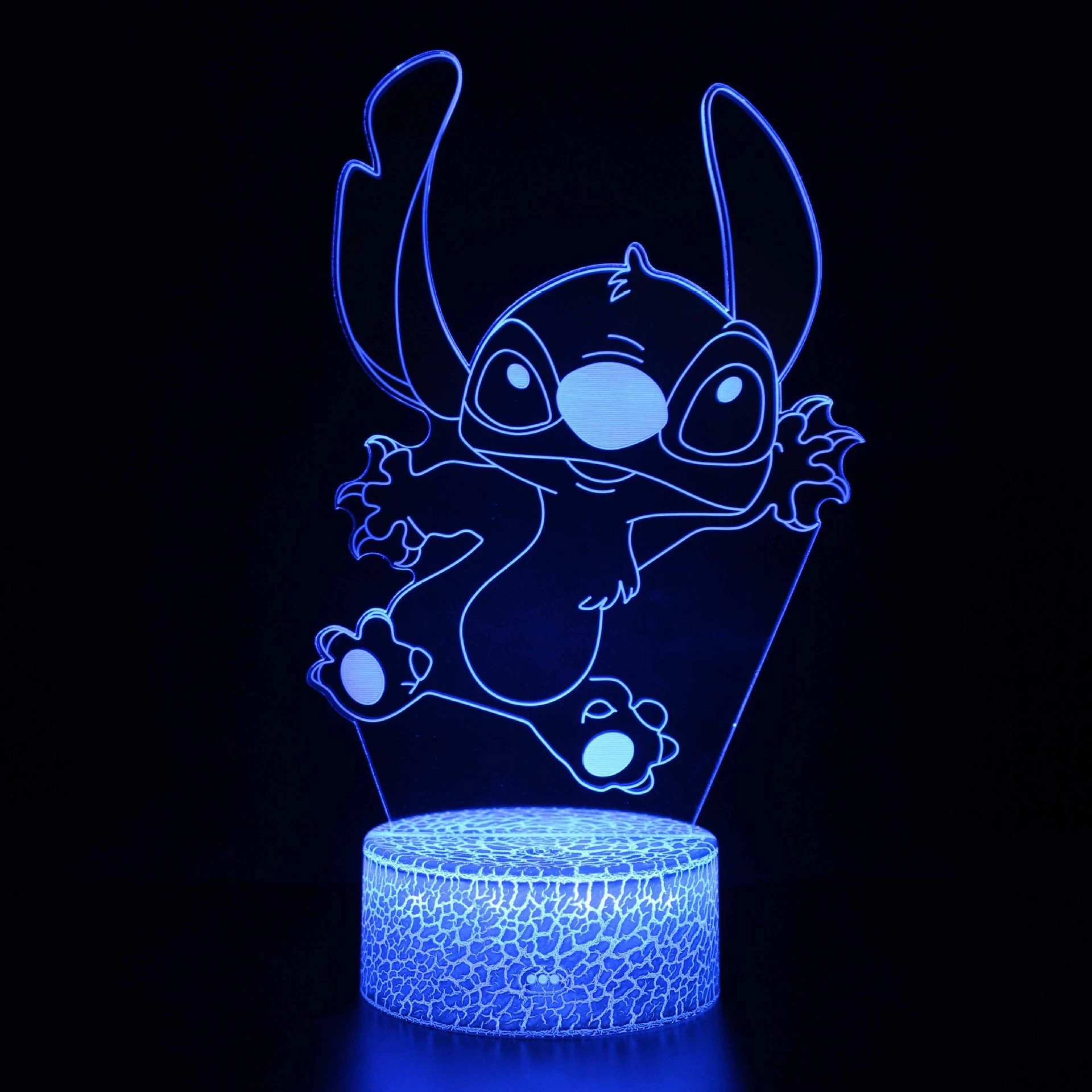 3D Illusion Stitch Night Light with Remote Control and Smart Touch Room Decor Lamp Birthday Valentine's Day Christmas Gifts 4