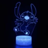 3D Illusion Stitch Night Light with Remote Control and Smart Touch Room Decor Lamp Birthday Valentine's Day Christmas Gifts 4