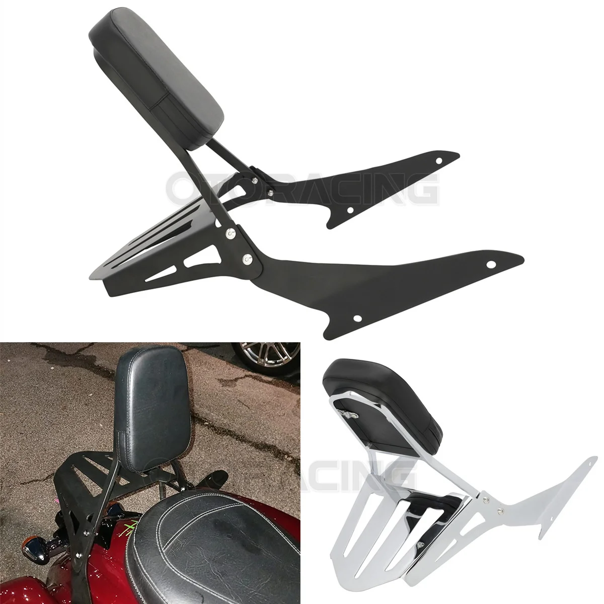 

Motorcycle Rear Passenger Backrest Sissy Bar For Suzuki Boulevard M109R M109R2 M109RZ Limited Edition Boss