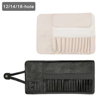 12/14/18 Hole Makeup Brush Bag Functional Cosmetics Case Travel Organizer Make Up Brushes Protector Makeup Tools Rolling Pouch 1