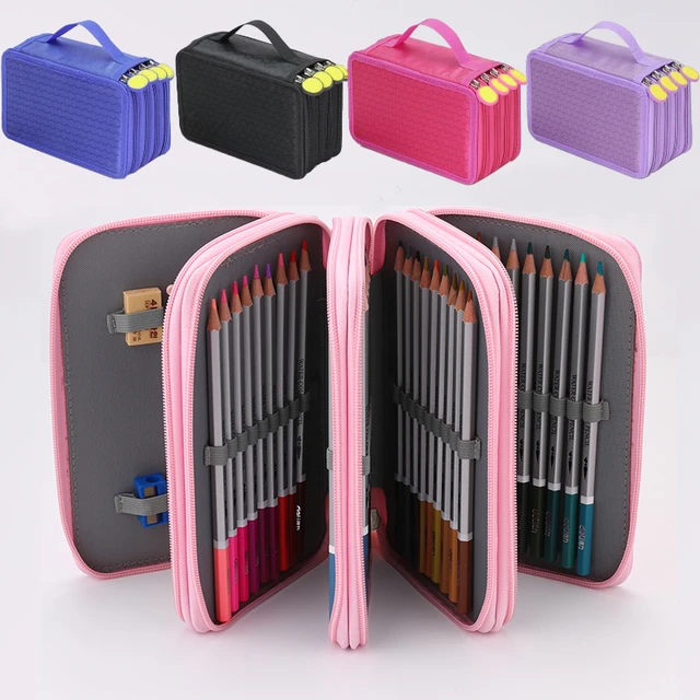 Pencil Case 3 Compartments Pencils Kawaii  School 3 Compartments 3  Compartments - Pencil Cases - Aliexpress