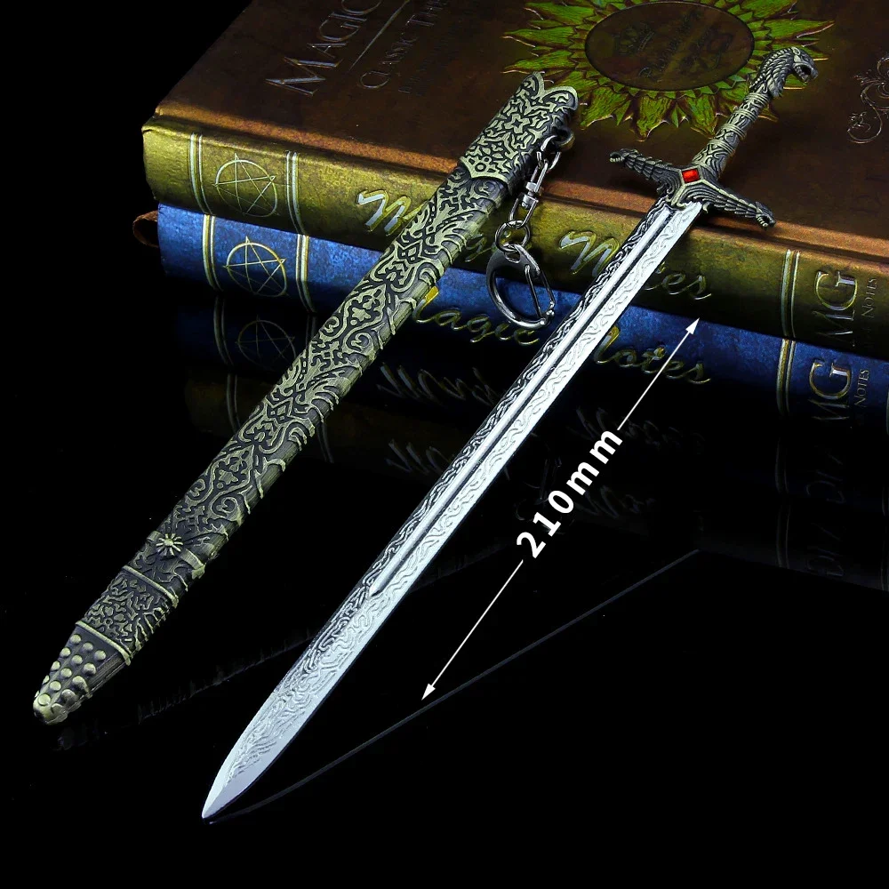 Medieval 22cm Metal Sword Home Ornament from Popular TV Series
