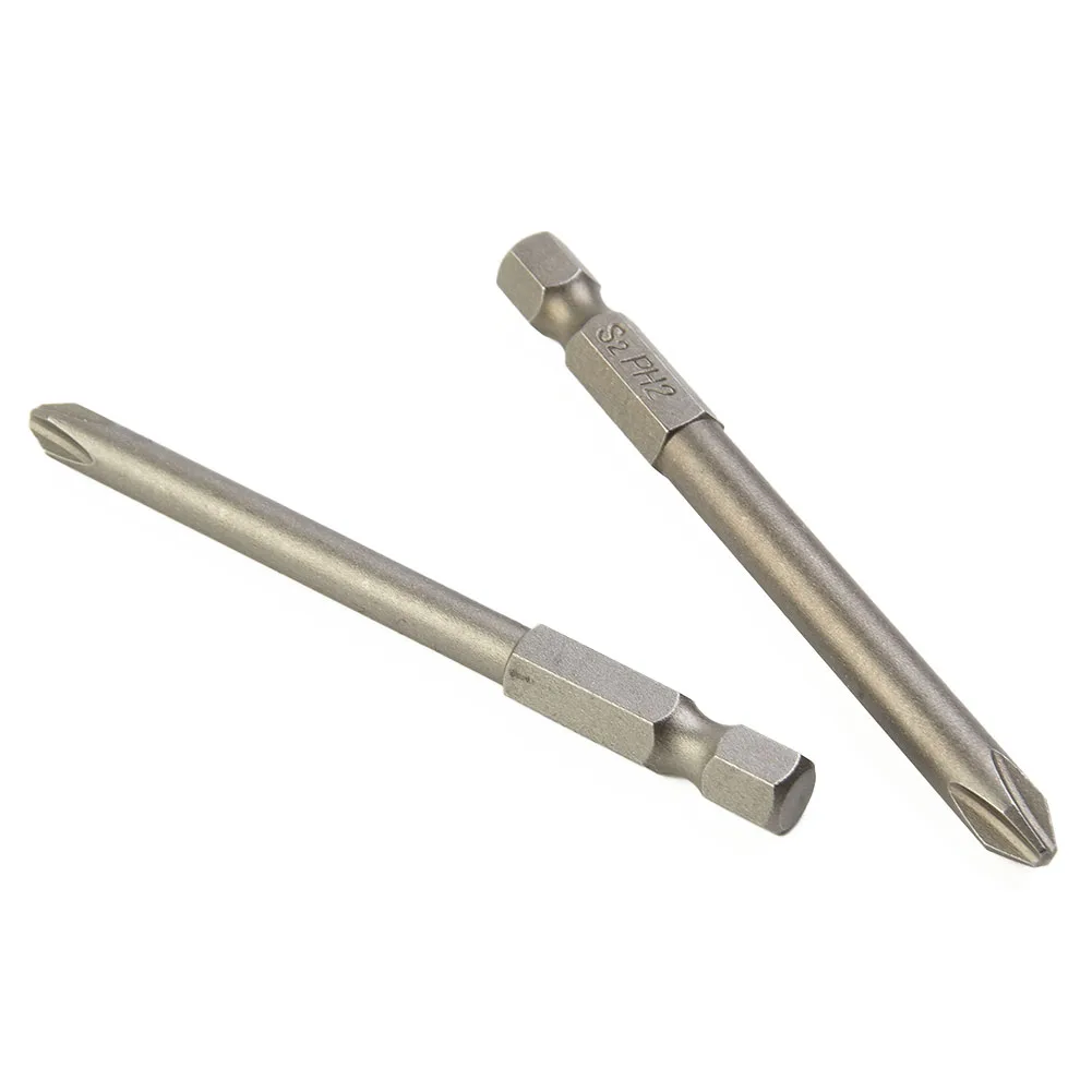 8-teiliges Set 75mm Lange Magnetische 1/4 Zoll Sechskant-Kreuzschlitz-Schraubendreher-Bits Elektrische Schraubendreherköpfe PH0 PH1 PH2 Schraubendreher-Bits Handwerkzeug – Detail 4