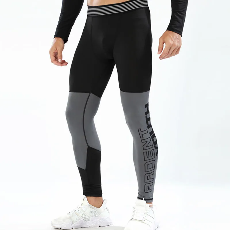 

Мужские облегающие брюки, спортивная одежда для тренажерного зала, быстросохнущая спортивная одежда, трико для бега, спортивные Леггинсы для фитнеса, высокоэластичные мужские брюки MY804