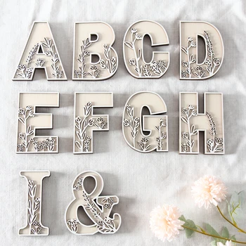 A-Z Wooden Alphabet Carved Letters 1