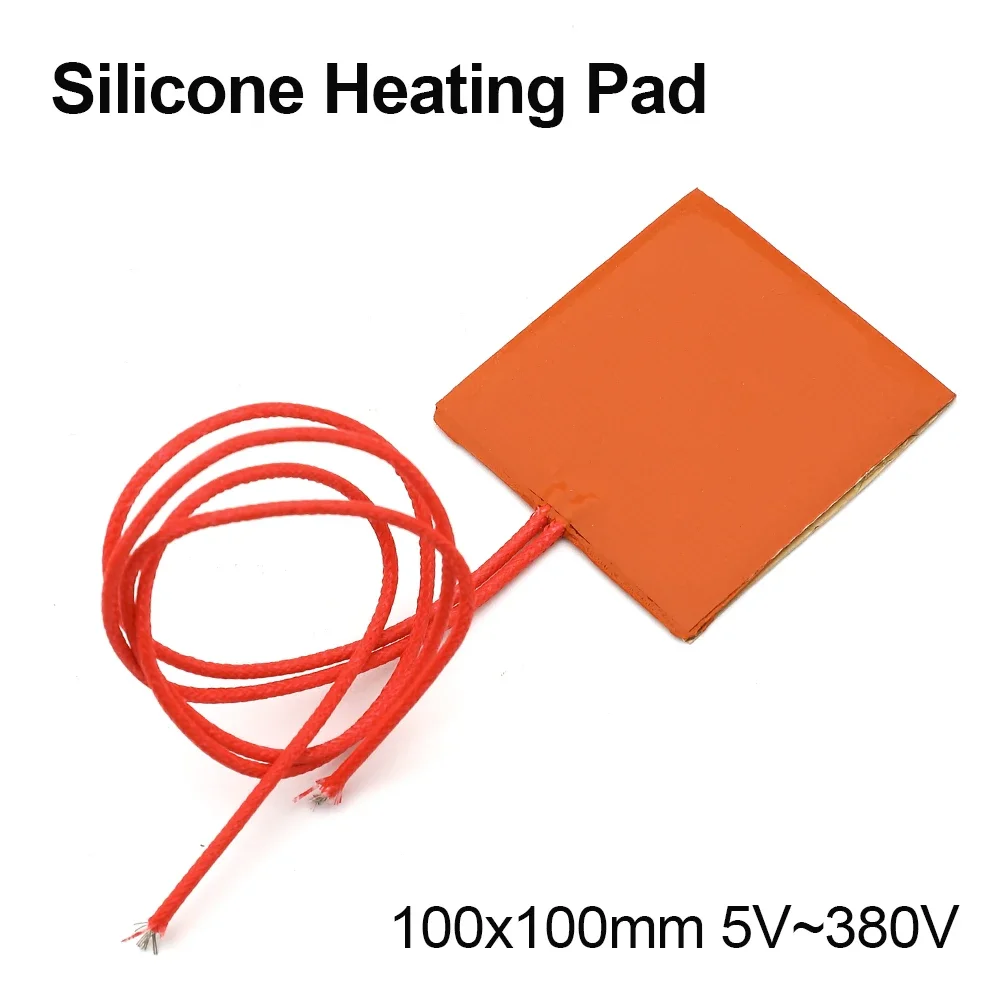 500 X 500 Mm Silicone Heating Pad 3d Printer Heated Pad 1000w@220v With  100k Thermistor Adhesive Back - Electric Heating Pads - AliExpress