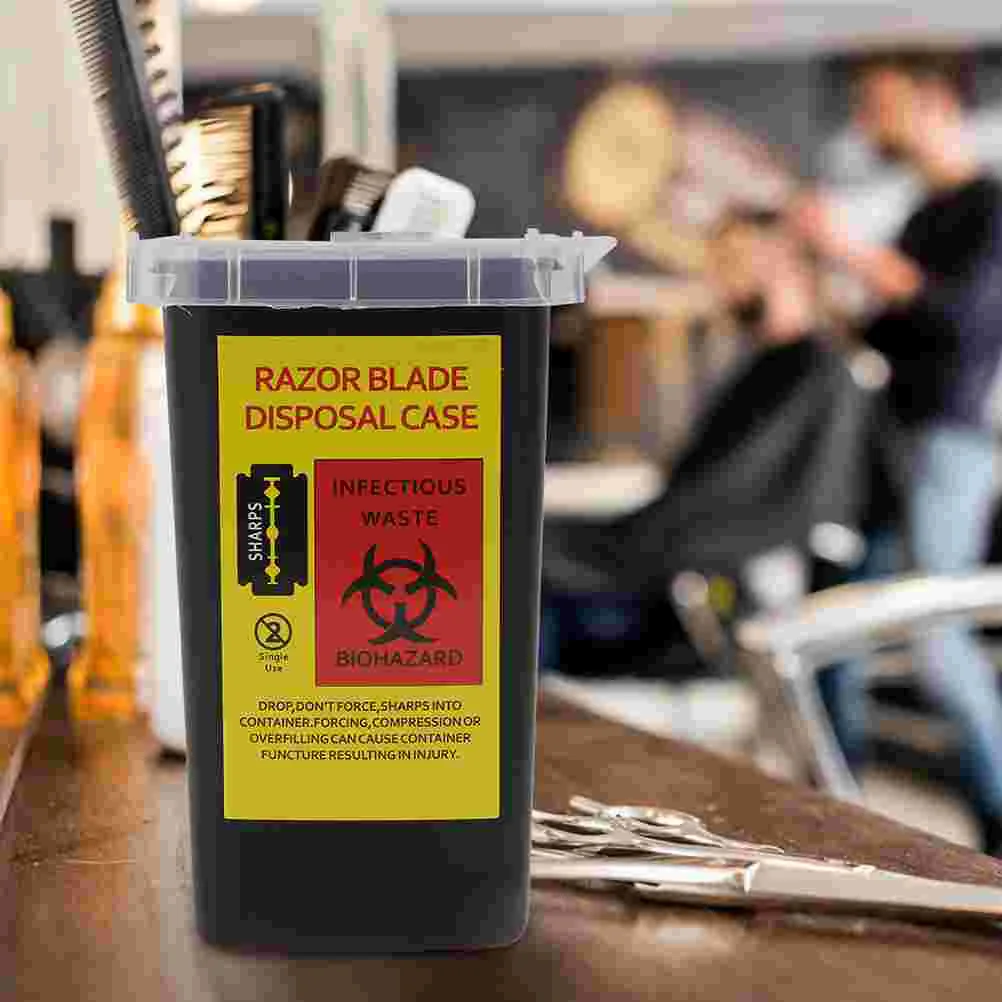 안전한 미니 쓰레기통, 면도날 처리 케이스, 블레이드 재활용 용기, 면도기 보관 케이스, 이발소 액세서리