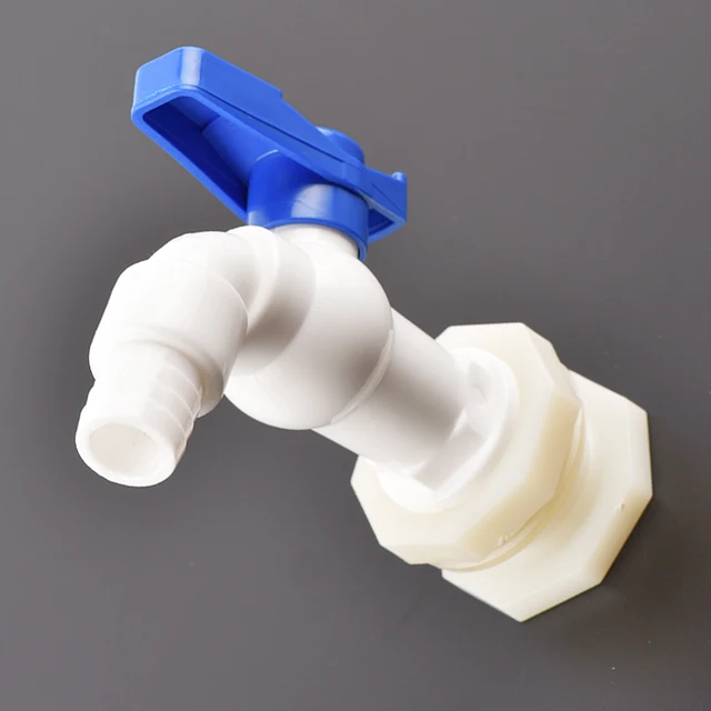 1 Pc 1/2 3/4 "Műanyag Hím Szál Víz Csaptelep Hal Tartály Csap Adapter Szerelvény Vízelvezető Akvárium Szelepkerti Kiegészítők