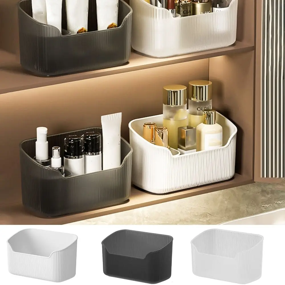 Desktop Cosmetics Storage Box Toiletries Cotton Swab Container Bathroom Accessories Brushes Makeup Organizer Case Lipsticks Box 3