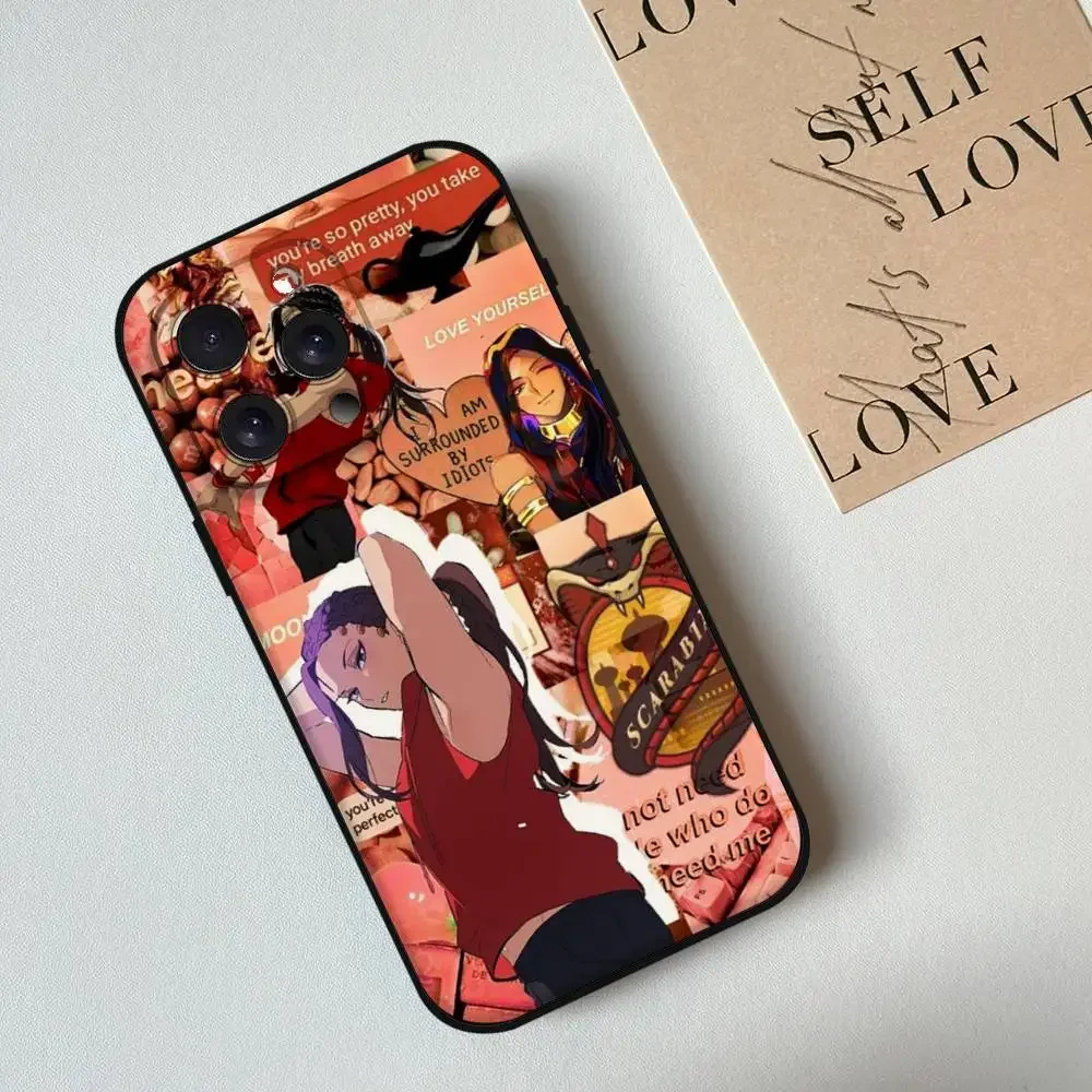 Twisted Wonderland Ace Anime Black Silicone Soft Phone Case