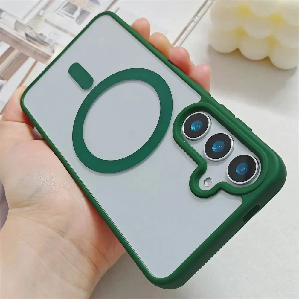Frosted Magnetic Case with MagSafe Wireless Charger Protection
