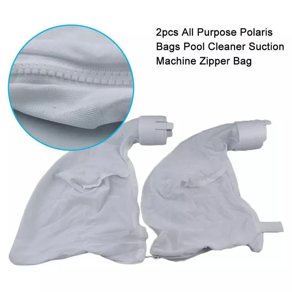 2Pcs Zipper Bag Replacement for Polaris'280/480 Pool Cleaner Suction Machine Kit 