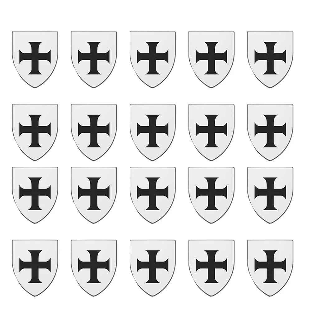 20PCS MOC Medieval Military War Armee Schild Waffen Kleidung Helme Bausteine Krieger Armbrust Schwert Ziegel Spielzeug – Detail 4