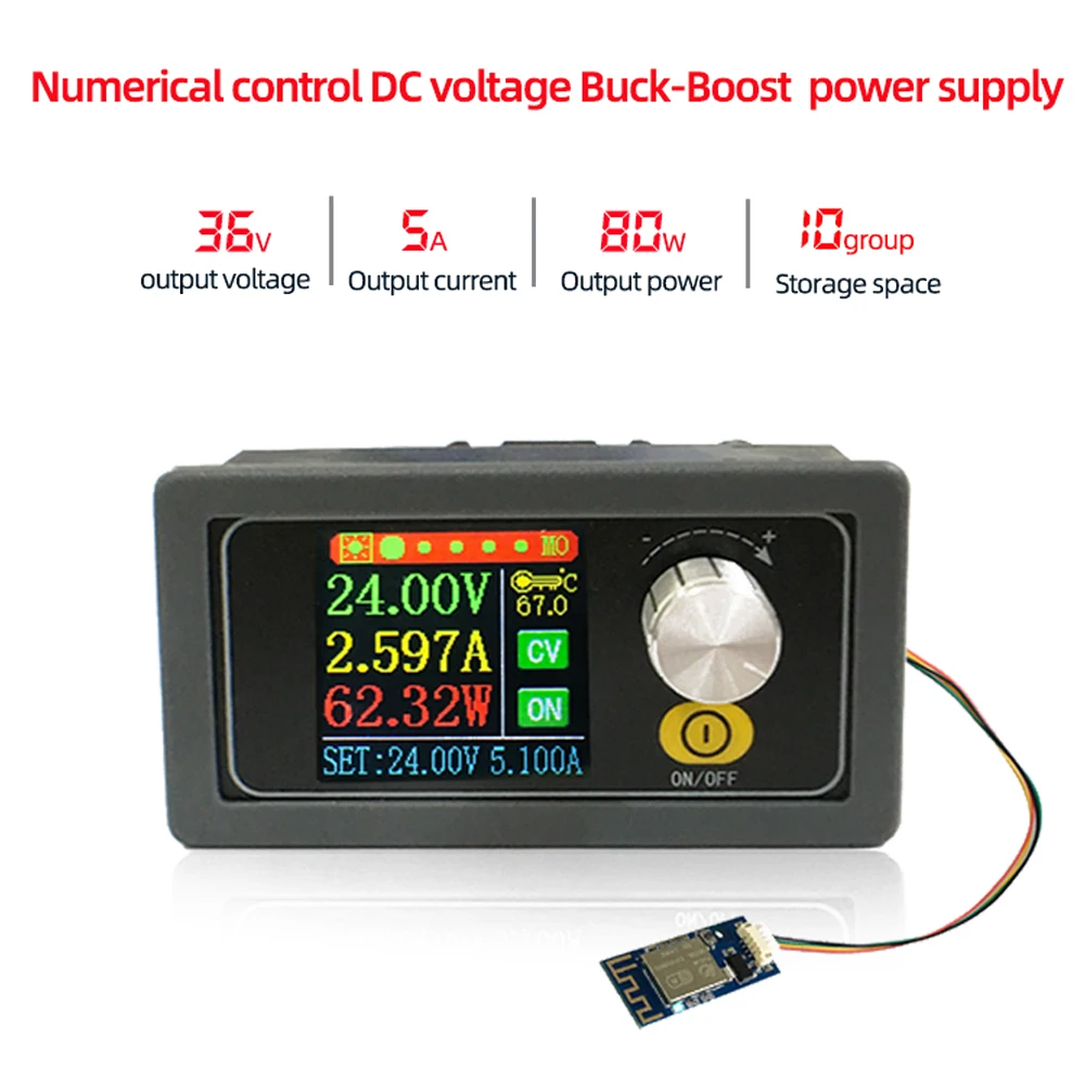 

XYS3580 DC-DC Buck Boost Converter CC CV 0.6-36V 5A 80W Power Module Step-down Step-up Adjustable Regulated Power Supply Board