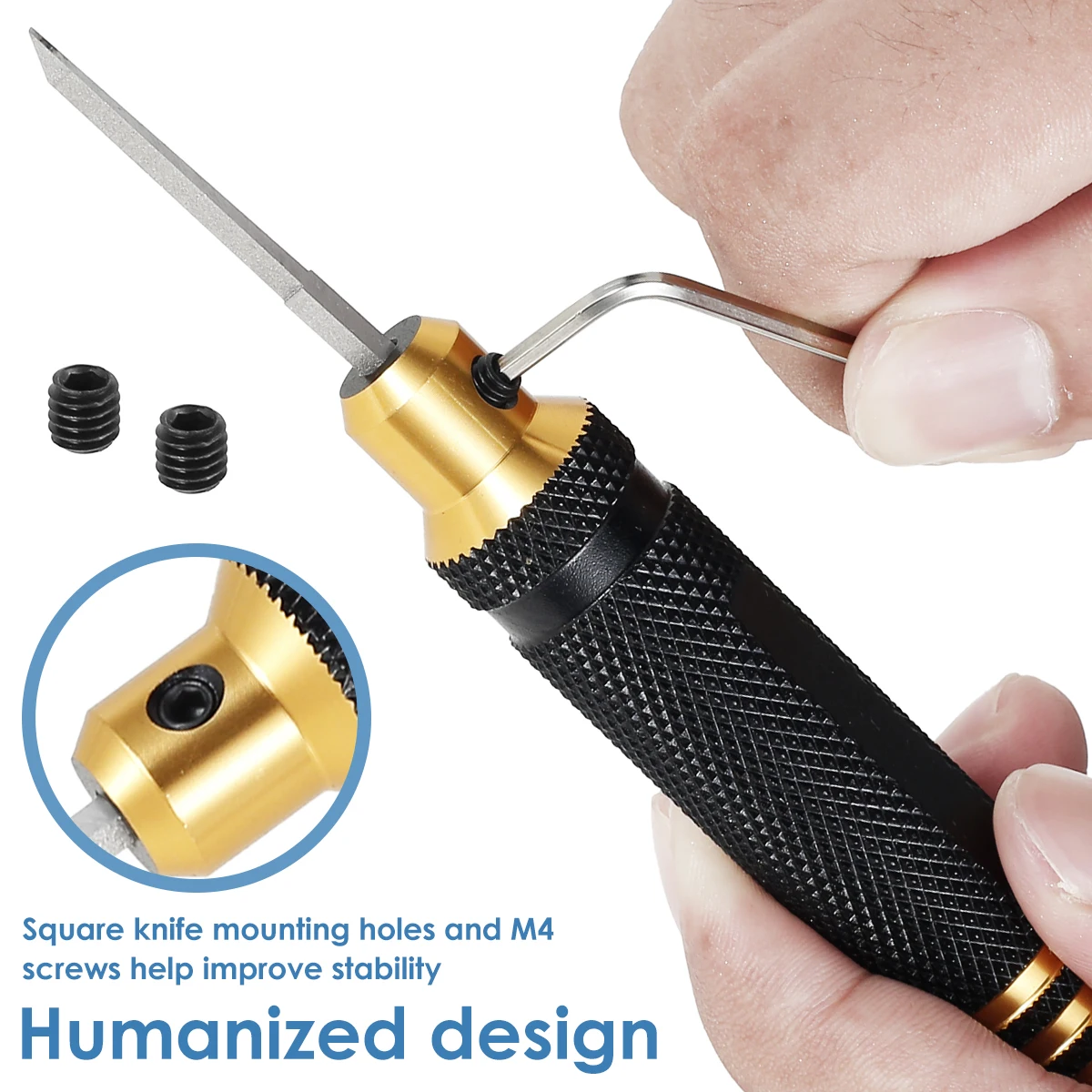 Model Chisel With Blades Gundam Resin Carved Scribe Line Hobby Cutting Tool Chisel 7 Blades Tools For RC Car / Drone Repairing