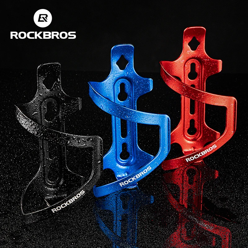 ROCKBROS Bicycle Bottle Cages Aluminium Alloy Cycling Bottle Bracket Ultralight Adjustable MTB Road Bike Water Holder