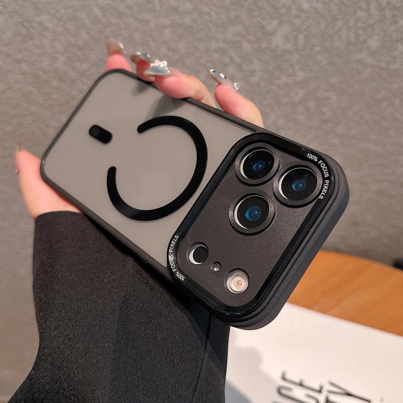 Luxury Clear Magnetic Phone Case with Magsafe Wireless Charging Protector Cover