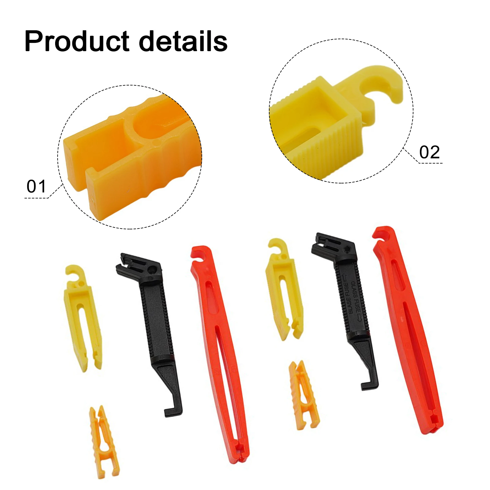 Fuse Puller Car Clips 8 Pieces For Car Fuse Holder Accessories Tool Extractor Removal