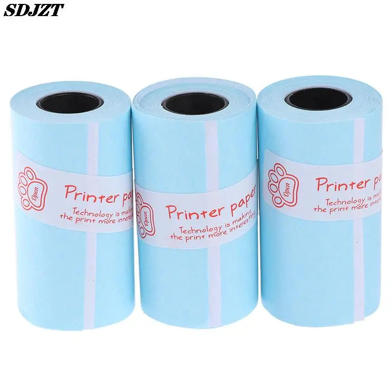 Thermal Paper Roll 3Rolls printable sticker paper roll direct thermal 57*30mm