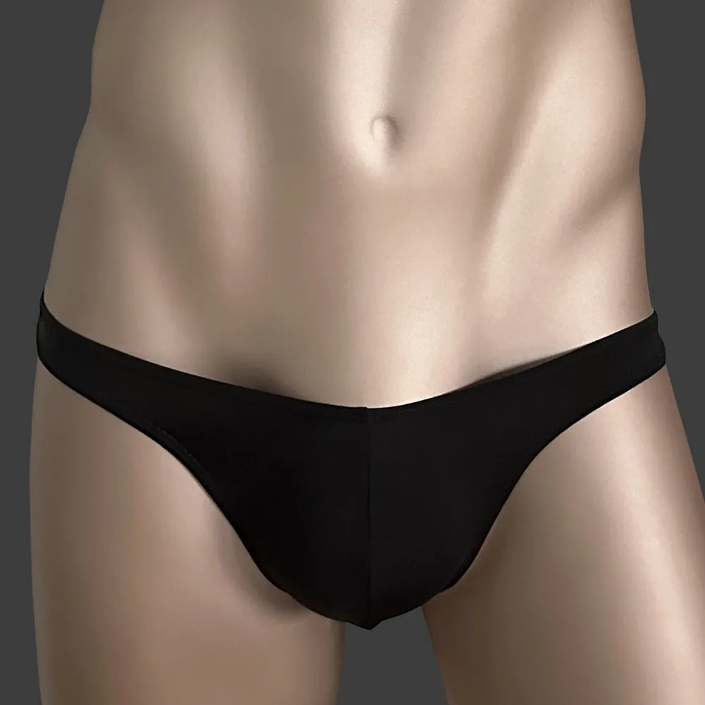 

Men Sexy Underwear Briefs U Convex Large Bag Men's Single Thong Low Rise T Back G-string Elastic Bikini Panties Erotic Lingerie