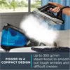 Compact 1500 Watts Iron, Fabric Steamer, Garment Steamer Black and Blue, VR8324. 3