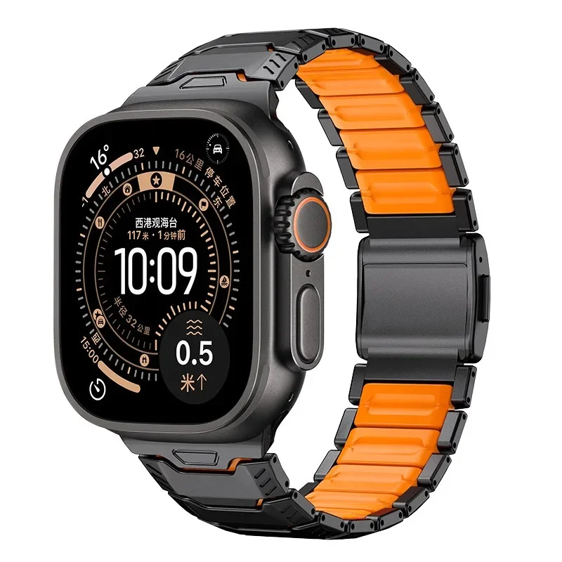 Luxury Titanium & Silicone Magnetic Band