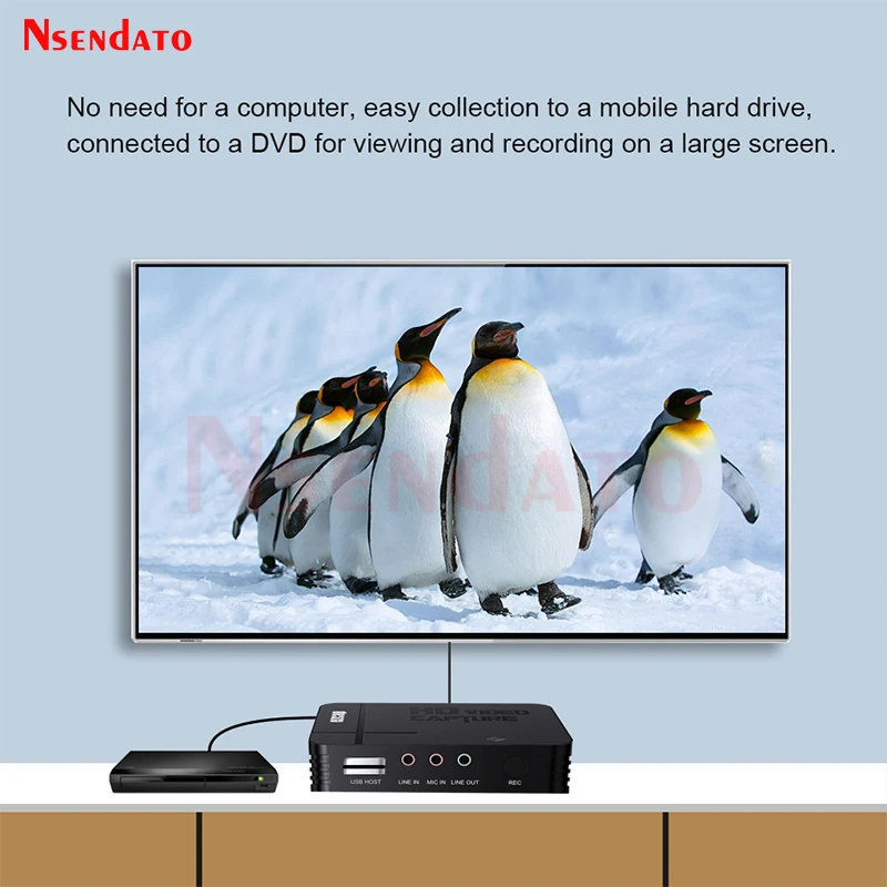 Ezcap288 HDMI AV Video Capture Video Record Card 1080P Analog Video Audio to Digital Video HDMI Recorder Box Save to USB For PS4